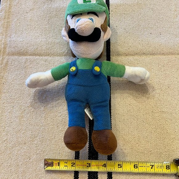 Super Mario Bros Luigi 10” Plush Nintendo All Star Little Buddy 2017 - Picture 5 of 5